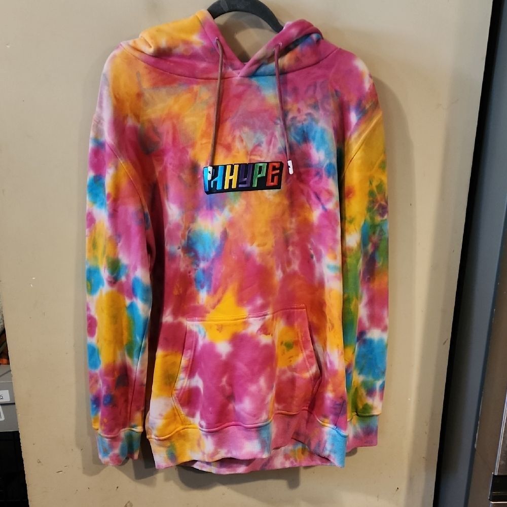 Hype Multicolor Tie-Dye Hoodie XL NWT
